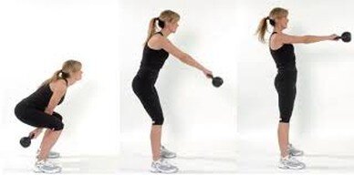 Kettlebell swing in the gym Exeter Kettlebell swing in the gym Exeter Devon